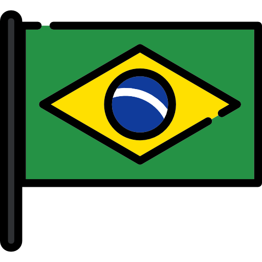 brazilië Flags Mast icoon