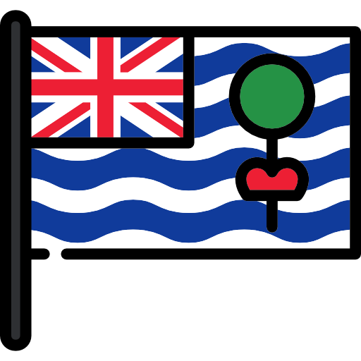 britisches territorium des indischen ozeans Flags Mast icon