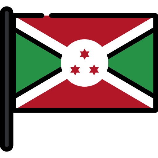 burundi Flags Mast Icône