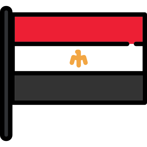 egypte Flags Mast Icône