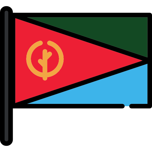 eritreia Flags Mast Ícone