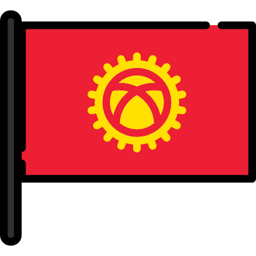 kirgizië Flags Mast icoon