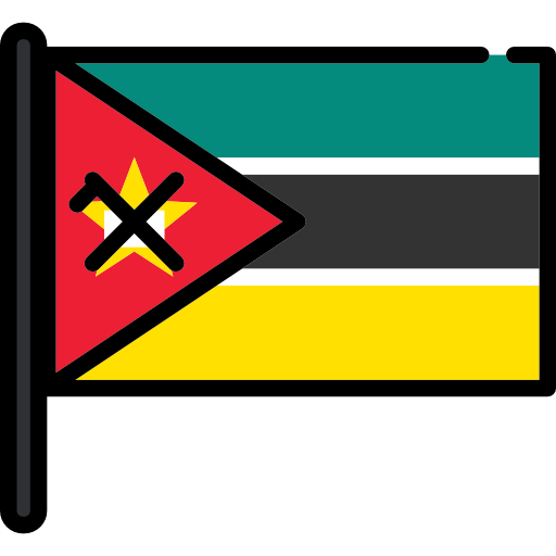 moçambique Flags Mast Ícone