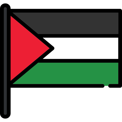palestyna Flags Mast ikona