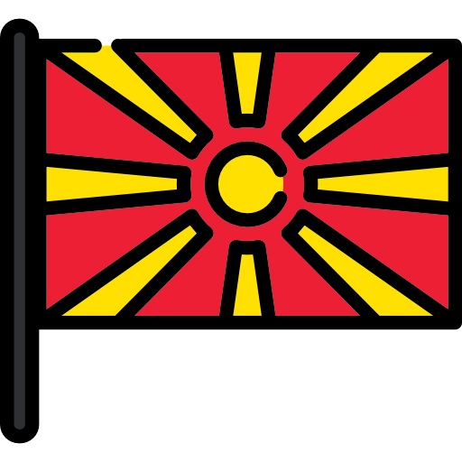 republika macedonii Flags Mast ikona