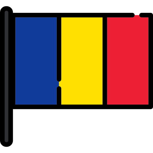 romania Flags Mast icona