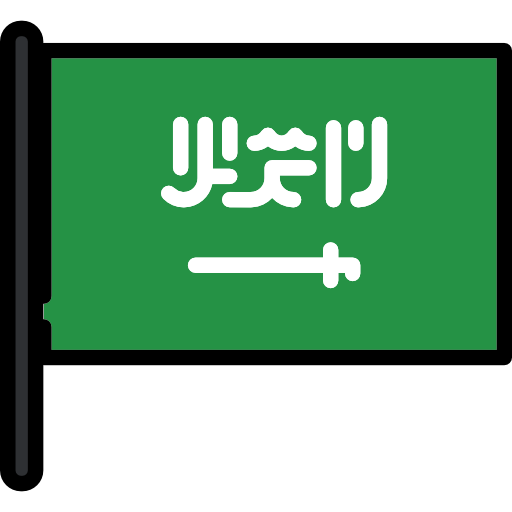 arabie saoudite Flags Mast Icône