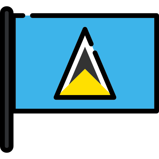 st. lucia Flags Mast icon