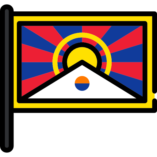 tibete Flags Mast Ícone