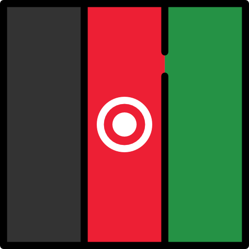 아프가니스탄 Flags Square icon
