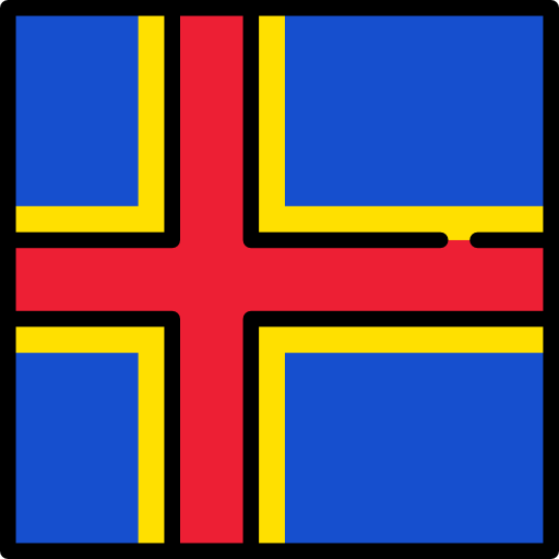 aland inseln Flags Square icon
