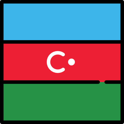 Azerbaijan Flags Square icon