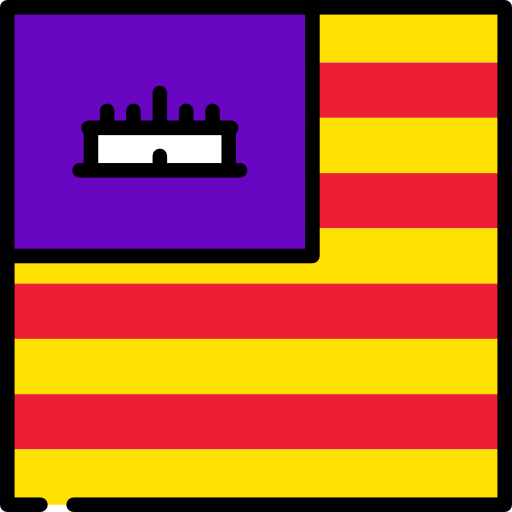 Balearic islands Flags Square icon