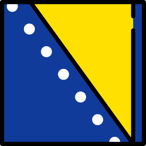 Босния и Герцеговина Flags Square иконка