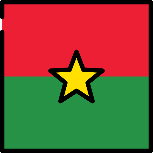 burkina faso Flags Square icon