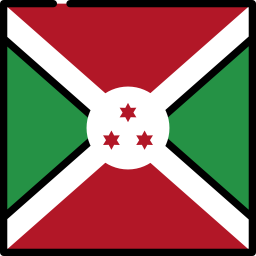 burundi Flags Square Ícone