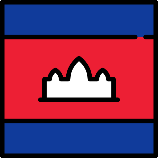 cambogia Flags Square icona