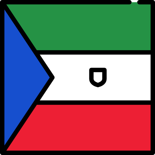 guinée Équatoriale Flags Square Icône