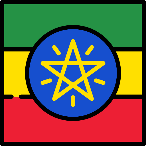 ethiopie Flags Square Icône