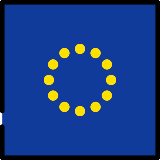 union européenne Flags Square Icône