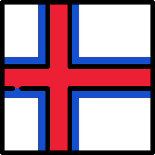 Фарерские острова Flags Square иконка