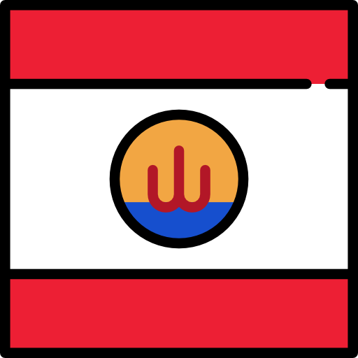 French polynesia Flags Square icon