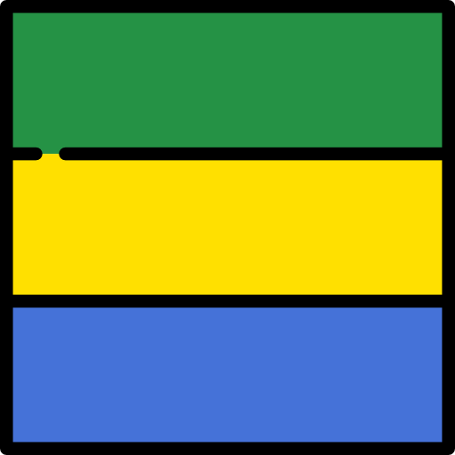 ガボン Flags Square icon