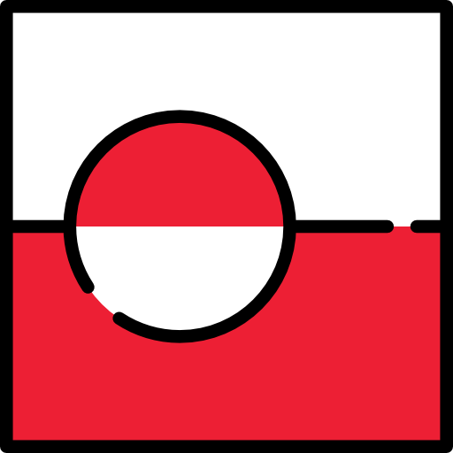 groenlandia Flags Square icono