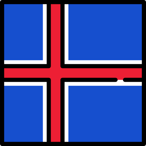ijsland Flags Square icoon