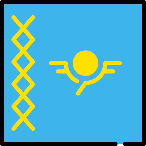 Kazakhstan Flags Square icon
