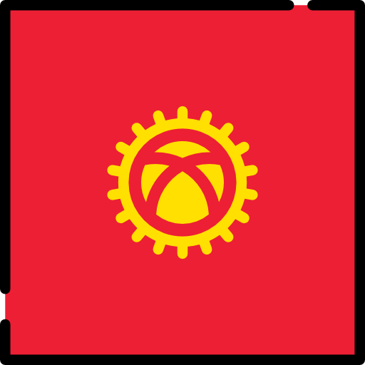 키르기스스탄 Flags Square icon