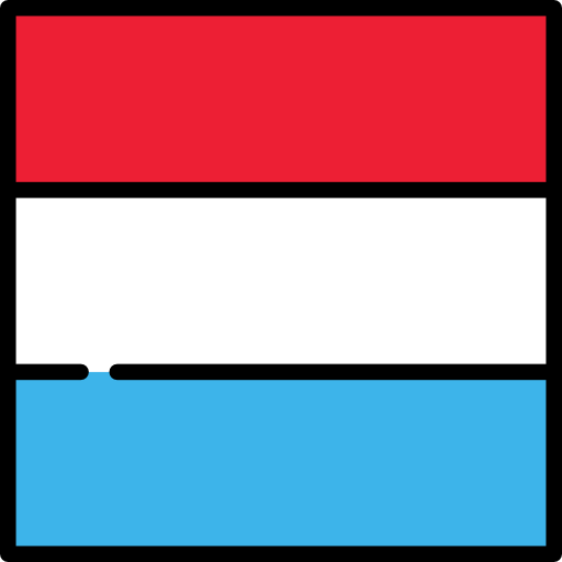 룩셈부르크 Flags Square icon