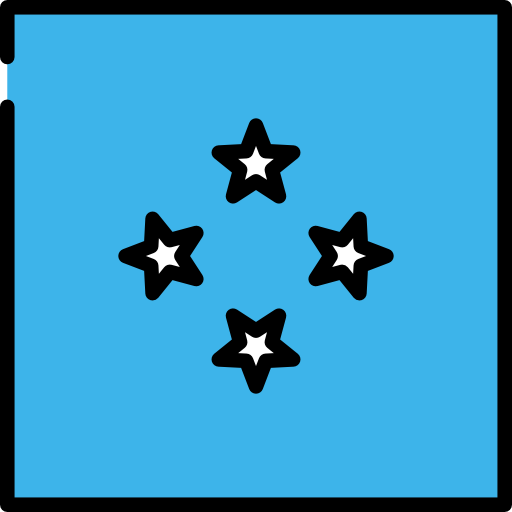 micronesia Flags Square icono