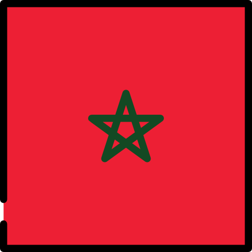 Morocco Flags Square icon