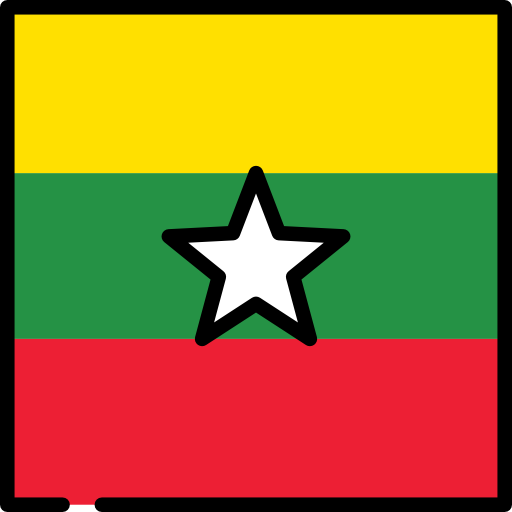 birmania Flags Square icona