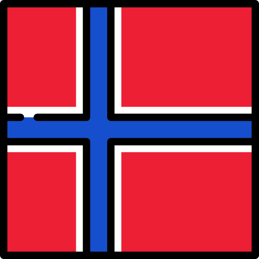 noruega Flags Square icono
