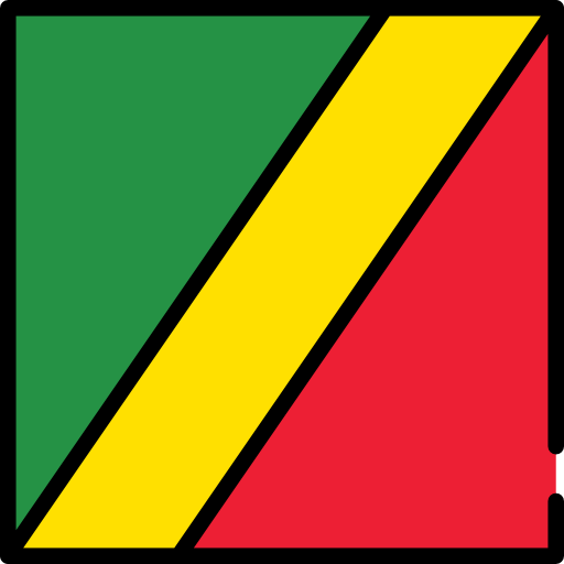 republik des kongo Flags Square icon
