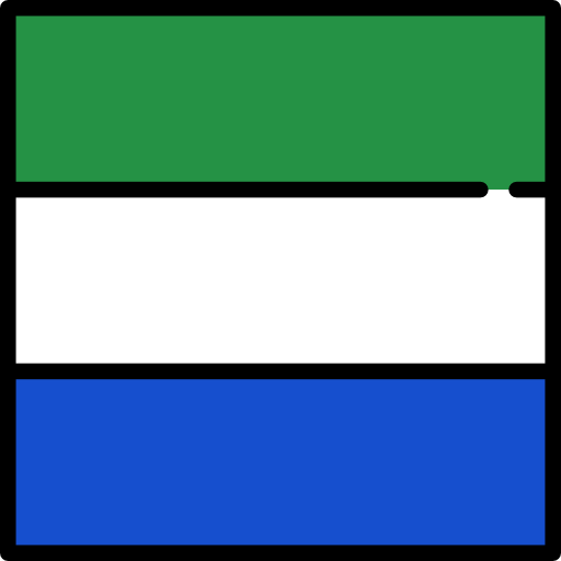 Sierra leone Flags Square icon