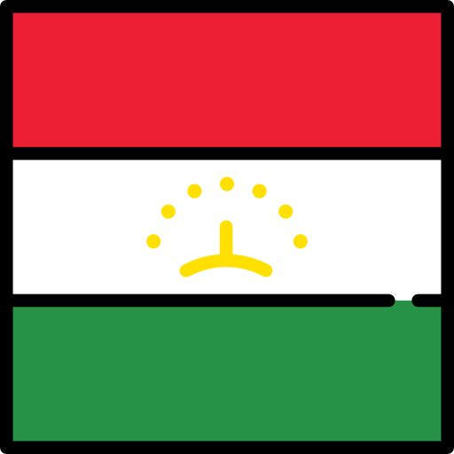 Tajikistan Flags Square icon