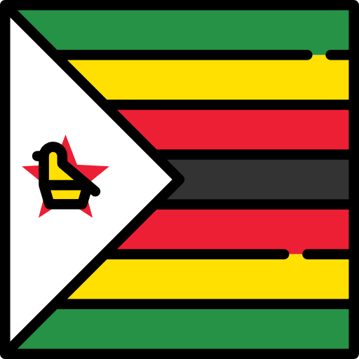 zimbabwe Flags Square ikona