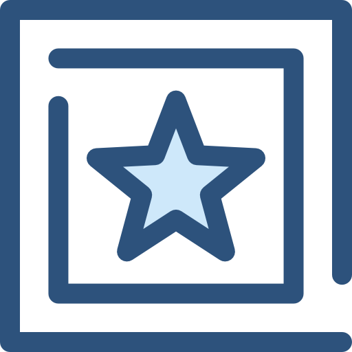 star Monochrome Blue icon