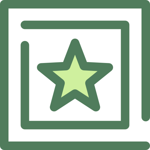 star Monochrome Green icon