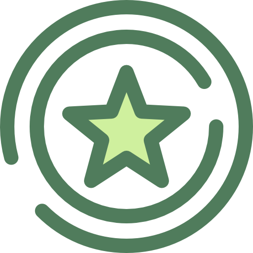 Star Monochrome Green icon