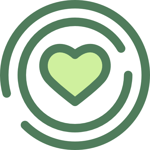 Heart Monochrome Green icon