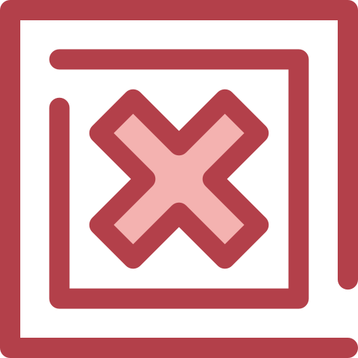 stornieren Monochrome Red icon