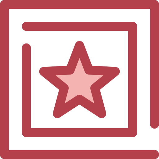 Star Monochrome Red icon