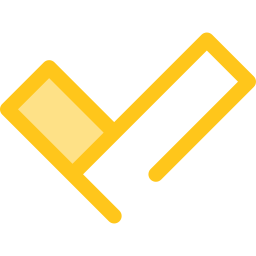 prüfen Monochrome Yellow icon