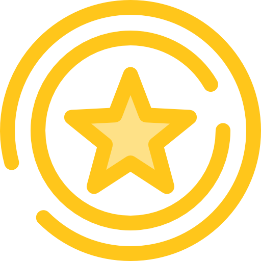 Star Monochrome Yellow icon