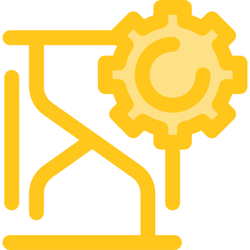 reloj de arena Monochrome Yellow icono
