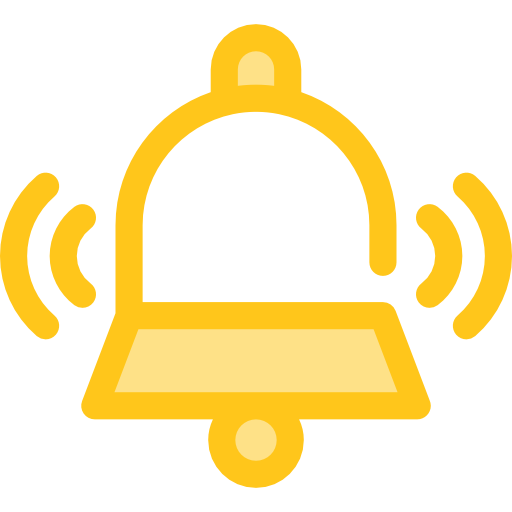 alarm Monochrome Yellow icon